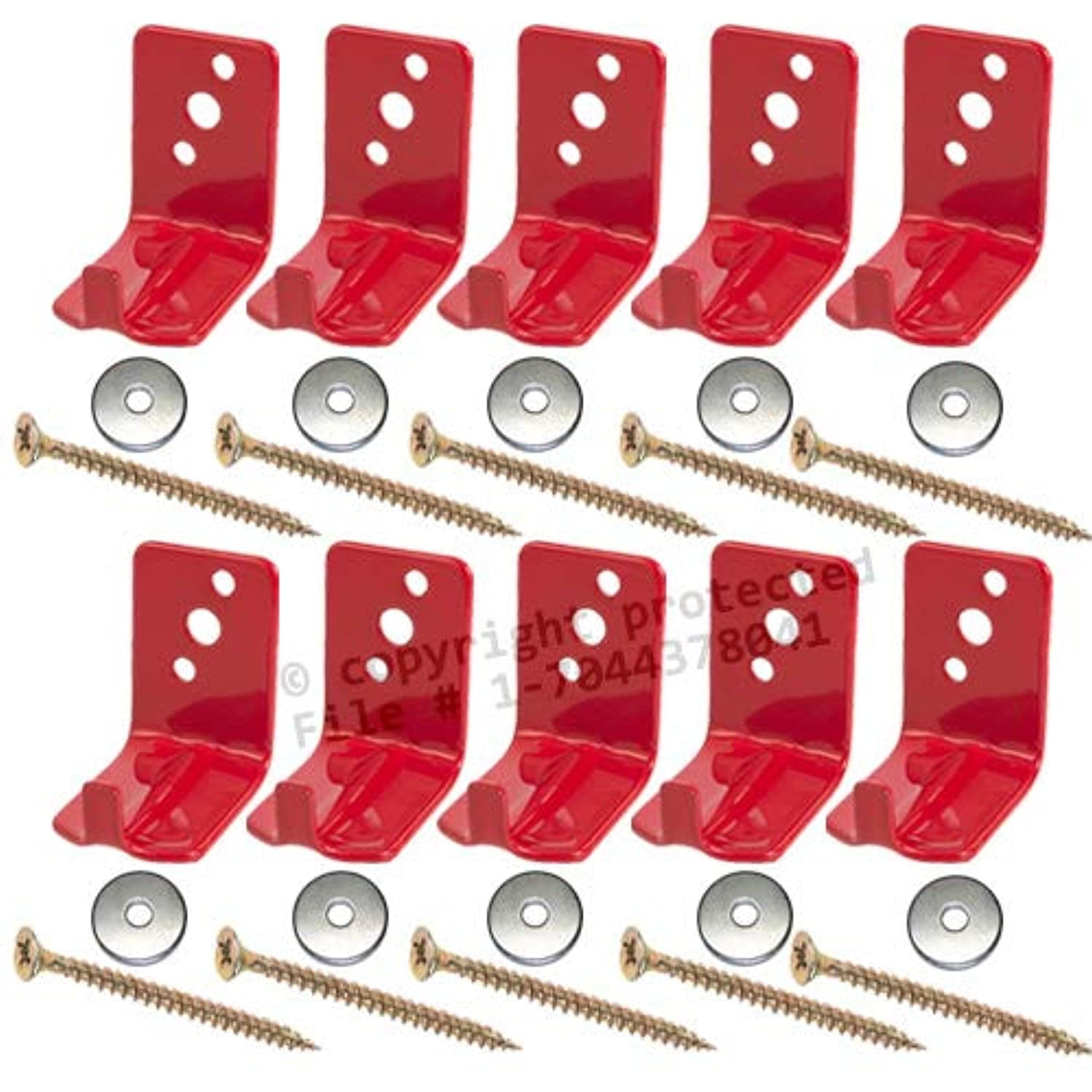 (Lot of 10) Fire Extinguisher Bracket, Wall Hook, Mount, Hanger
