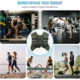 thumbnail image 5 of Weighted Vest, 6lb/8lb/12lb/16lb/20lb/25lb/30lb Weight Vest with Reflective Stripe for Workout, Strength Training, Running, Fitness, Muscle Building, Weight Loss, Weightlifting, 5 of 7