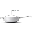 thumbnail image 3 of Caraway Non-Stick Stir Fry Pan - 12” Wok-Inspired Pan - Free From Forever Chemicals - High-Sloped Walls - Stainless Steel Handles - Gray, 3 of 6
