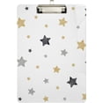 thumbnail image 2 of FMSHPON Christmas Stars Clipboard Hardboard Wood Nursing Clip Board and Pull for Standard A4 Letter 13x9 inches, 2 of 8