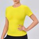 thumbnail image 5 of Camiseta de Manga Corta de Yoga para Mujeres Color Sólido Moda Casual Respirable Apretado Deportivo de Alta Elasticidad Camiseta de Carrera de Manga de Raglan Cuello Redondo Top de Manga Corta de Muj, 5 of 5