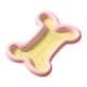 thumbnail image 1 of Cuenco de agua para comida de perros y gatos, alimentador de alimentos para animales pequeños, diseño en forma de hueso, 1 of 6