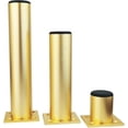 thumbnail image 4 of 4 Pcs Aluminum Alloy Furniture Legs Cabinet Legs Kitchen Sofa Table Metal Height 100mm Gold, 4 of 4