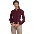 thumbnail image 1 of Port Authority Ladies Silk Touch Long Sleeve Polo, 1 of 1