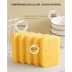 thumbnail image 1 of Esponja de limpieza de grano 12, esponja natural de celulosa comprimida sin arañazos, utilizada en coches de cocina y baño, diversión de bricolaje para niños (amarillo) TUNC Sencillez, 1 of 4