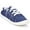Dark Blue, variant on JENN ARDOR Womens Canvas Sneakers Flat Shoes Low Tops Lace up Classic Walking Shoes