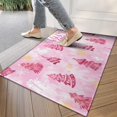 thumbnail image 4 of Pink Christmas Tree Door Rugs,Washable Non Slip Door Mats Indoor,Decorative Door Mats,Entry Mat Indoor for Entrance,Bedroom,Kitchen,Bathroom,17"x30", 4 of 6