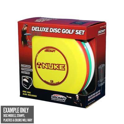 Discraft Deluxe Disc Golf Set (Disc models and colors may vary