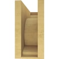 thumbnail image 4 of 7"W x 21"D x 14"H Classic Emerson Rough Cedar Woodgrain TimberThane Corbel, Primed Tan, 4 of 6