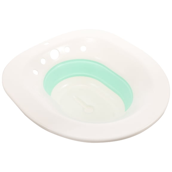 OUNONA Bathroom Bidet Basin Foldable White Easy Storage Suitable for Standard Toilet Seats