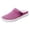 Hot Pink, variant on Women's Knitted Mesh Clogs Wide Toe Box Slip on Casual Walking Shoes Breathable Close Toe Sandals with Back Strap Pink Size 6