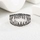 thumbnail image 1 of Anillos ajustables de Plata de Ley 925 para hombres y mujeres, joyería apilable de boda, monstruos, colmillos, 1 of 2