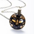 thumbnail image 6 of Bee Necklace Personalized Custom Photo Round Pendant Adjustable Stainless Steel Necklaces with Gift Box for Men Women Mothers Valentine's Jewelry Gift, 6 of 6