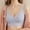 Grey, variant on Women's Nylon,Spandex BW2 nylon bra Women's Comfortable Traceless Sports Bra With Ruffles For Comfortable Breathability And Fitness Without Steel Rings Bra