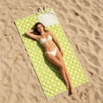 thumbnail image 6 of EBCUE Thin Beach Towel with Handle 2-In-1 Portable Lightweight Soft Cotton Large Sand Free Sandproof Absorbent Quick Dry Towels Cloud Bath Pool Travel Compact Essentials Accessories for Adult Gifts, 6 of 7