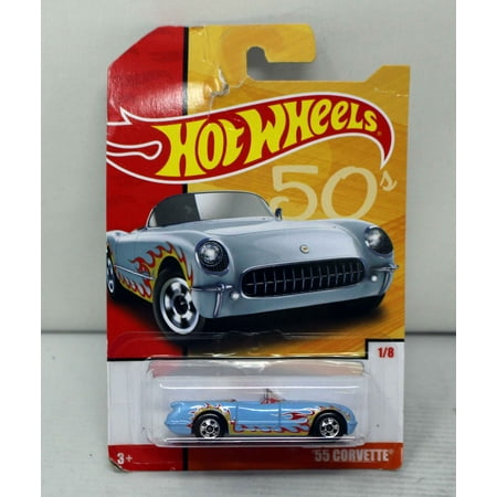 Hot Wheels Throwback Series 50's 1/8, '55 Corvette Convertible
