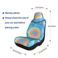 thumbnail image 2 of Car Seat Covers Are Protected From Dust And Spillage And Elastic Straps Are Easy To Install For Easy Car Suv Truck Delivery Aliceblue Tie-Dye Background Rainbow Colors 1, 2 of 8