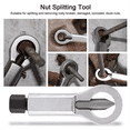 thumbnail image 2 of Nut Breaker Tool Screw Separation Removal Splitter Repair Breaker Set Rusty Nut Splitter Spanner Remove Cutter Tool,B, 2 of 5