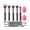 Black and silver 10, variant on Complete Cosmetic Brush Set Silky Soft Fiber Bristles Seamless Blending Hypoallergenics Design Multipurpose Makeup Applicators For Daily Use