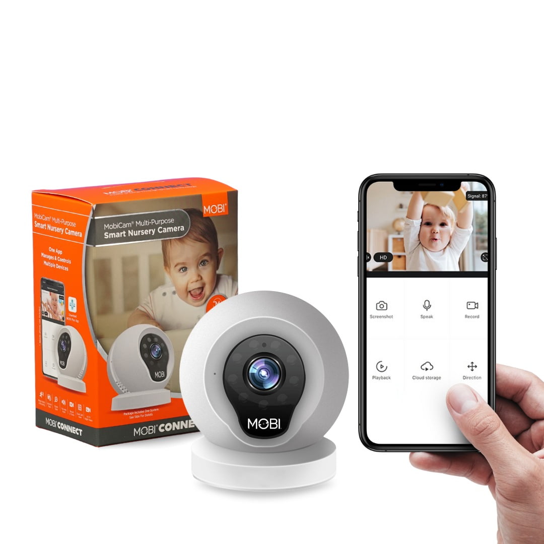 MobiCam Multi-Purpose Monitoring System, WiFi Video Baby Monitor Camera, Two-Way Audio, Vision -