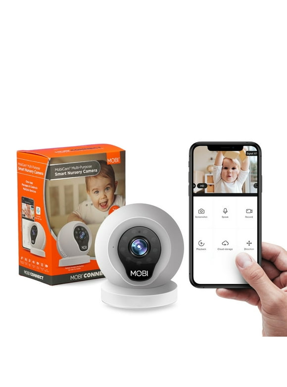 MobiCam Multi-Purpose Monitoring System, WiFi Video Baby Monitor Camera, Two-Way Audio, Night Vision