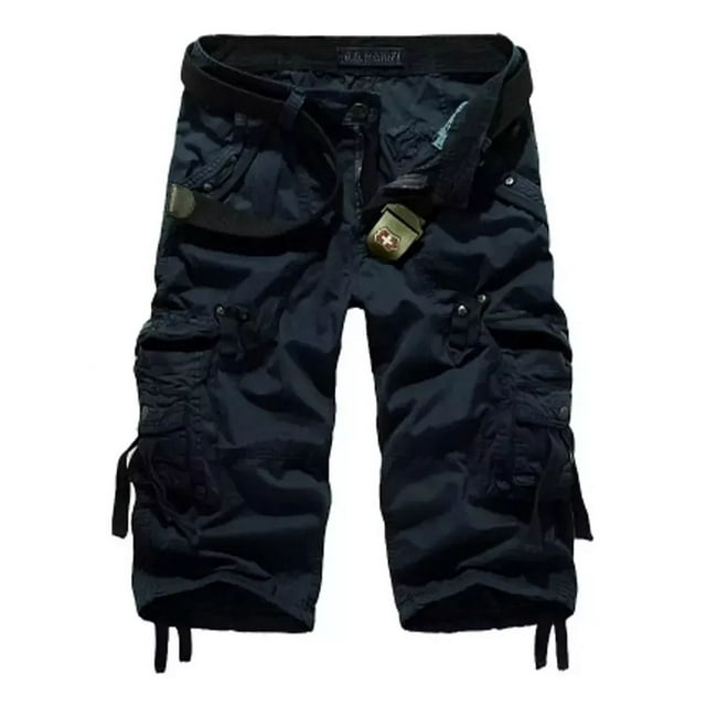 Bermuda Short Hombre Casual Playa Suelto Cargo Bolsas 2024