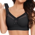thumbnail image 3 of Wireless and Seamless Bra for Women qinhaie No Underwire Comfortable Supportive Seamless Push Up T-Shirt Bra, Full Coverage Deep V Everyday Support Bra Black Bra, 3 of 3