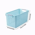 thumbnail image 4 of Xuniizn Laundry Basket, Collapsible Laundry Hamper & Large Storage Bin - Foldable Laundry Baskets with Handles, Space-Saving Laundry Hamper for Home, Dorm, Office, Plastic, Blue, 4 of 9