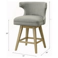 thumbnail image 3 of ACME Everett Counter Height Chair in Fabric and Oak (Set of 2), 3 of 3
