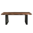 thumbnail image 3 of Taran Designs Darcy 6-piece Solid Wood Dining Set in Dark Brown, 3 of 16