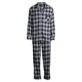thumbnail image 2 of Hanes Men's and Big Men’s 100% Cotton Flannel Pajama Set, 2-Piece, Sizes S-5XL, 2 of 7