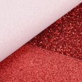 thumbnail image 3 of 6 Pieces 8x12 Inch (21x30cm) Faux Leather Sheets Red Series Sparkle Fine Chunky Glitter Patent Metallic Litchi Faux Leather Fabric for Bow Earring Making DIY Craft, 3 of 4