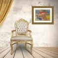 thumbnail image 3 of Greene, Taylor 32x25 Gold Ornate Wood Framed with Double Matting Museum Art Print Titled - Colorful Houses, 3 of 4