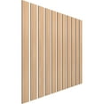 thumbnail image 3 of Ekena Millwork 47"H x 3/8"T Adjustable Wood Slat Wall Panel Kit with 4"W Slats, Hickory (contains 11 Slats), 3 of 7