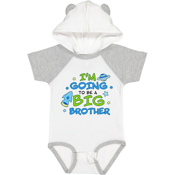 Inktastic Space Im Going To Be a Big Brother Boys Baby Bodysuit