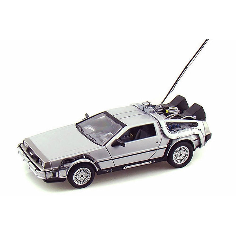 Back to the Future DeLorean Time Machine, Silver Welly 22443W/24 1/