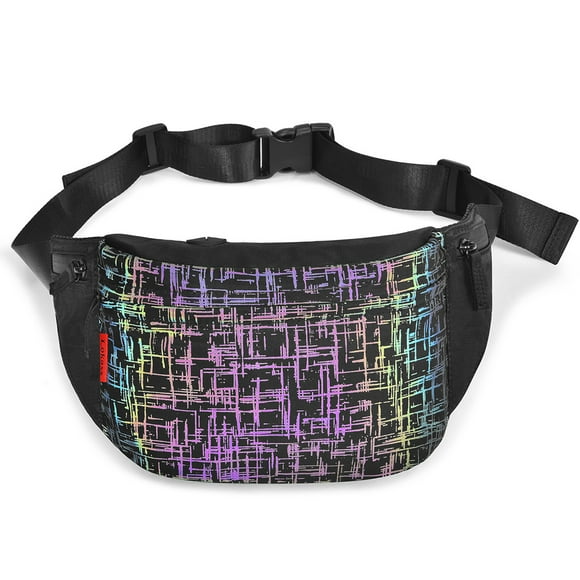 Bangcool Waist Bag Luminous Adjustable Splash-proof Sling Pack Chest Pack for Unisex