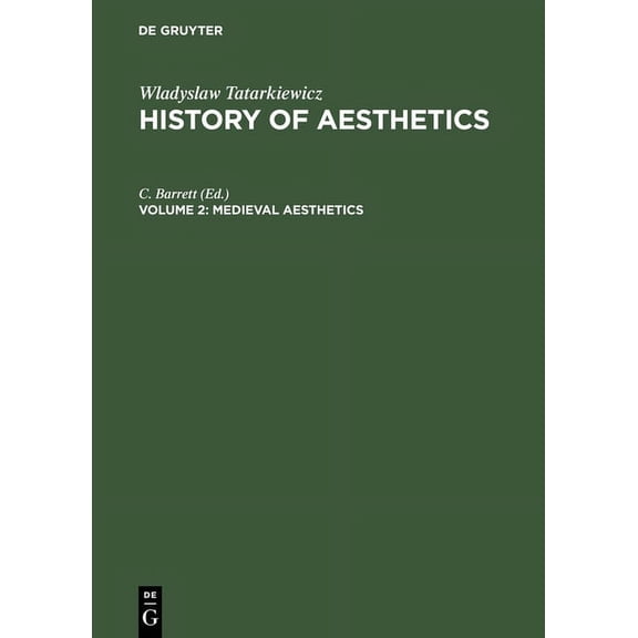 Medieval Aesthetics Medieval Aesthetics, Book 2, (Hardcover)