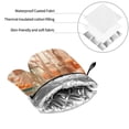 thumbnail image 6 of Cauagu Fantasy Underwater Jellyfish Print Oven Mitts and Pot Holders 4 pcs Set,Extra Thicken Long Kitchen Oven Glove Potholders BBQ Gloves-Oven Mitts and Pot Holders(11 Inch), 6 of 6