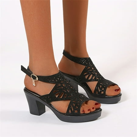 

PEASKJP Slippers Women Women Summer Solid Casual Open Toe Wedges Comfort Slippers Shoes Sandals Flat Sandals Black 7