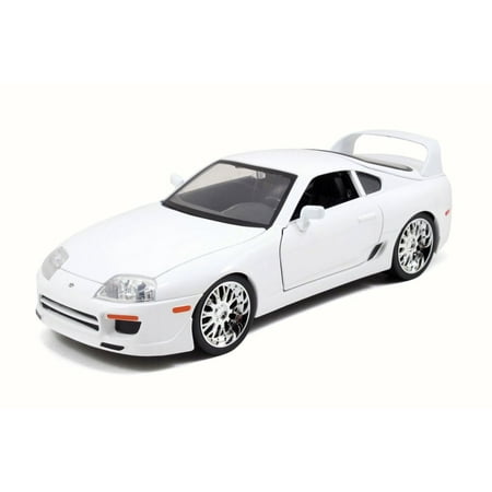 Brian's Toyota Supra, White - JADA Fast & Furious 97509 - 1/18 Scale Diecast Model Toy Car