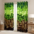 thumbnail image 2 of Castle Fairy Pixelated Miners Black Out Curtains,Gamer Curtains Pack of 2 (42x63 Each), 2 of 6