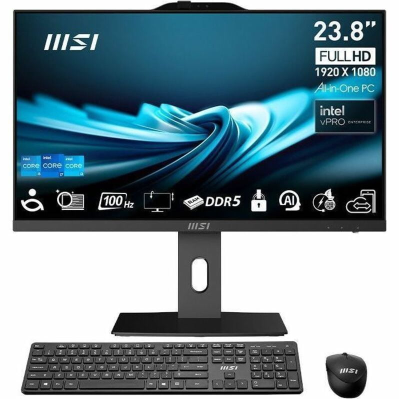 MSI PRO AP242P 14M PRO AP242P 14M-643US All-in-One Computer - Intel Core i7 14th Gen i7-14700 - 16 GB - 1 TB SSD - 23.8" Full HD - Desktop - Black - Intel H610 Chip - 1920 x 1080 - Windows 11 Home ...