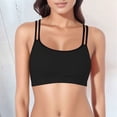 thumbnail image 2 of Sngxgn Sports Bras Padded Cropped Bras for Yoga Workout Fitness Low Impact(Black,XL), 2 of 5