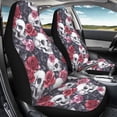 thumbnail image 4 of Uorisanigo Skull Floral Car Front Seat Covers Waterproof Universal Front Seat Cover Removable Automotive Accessories Easy Installation Suitable for Cars, SUV and Trucks, 4 of 7
