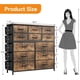 thumbnail image 1 of Dormitorio moderno cómoda: 12 - cajón almacenamiento organizer con fabric, sturdy metal frame, wood tabletop y easy - pull handles para hallway entrada, 1 of 8