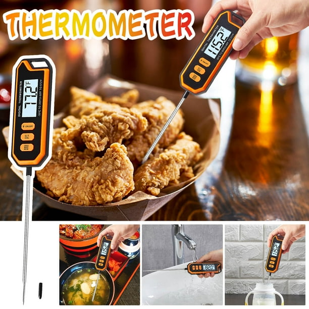 Herrnalise Digital Meat Thermometer For Cooking Candle Liquid Frying