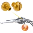 thumbnail image 3 of Tapones de agujero para espejo de motocicleta M8 Universal de Unique Bargains, tornillos, tapas de bloqueo, cubiertas, tono dorado negativo, 3 of 7