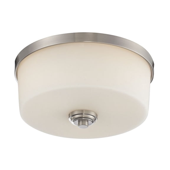Z-Lite Lamina 3 Light Flush Mount in Brushed Nickel