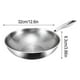 thumbnail image 2 of Sartén CLLC de titanio puro, sartenes 100% de titanio para cocinar antiadherente, sartén profesional de acero inoxidable martillado con tapa, sartén antiadherente doméstica sin revestimiento (D, 32 c, 2 of 7